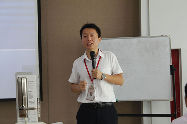 培訓講師&mdash;&mdash;電子鎖事業部經理黎宇